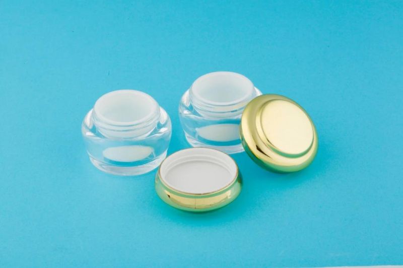 15g Empty Cosmetic Cream Plastic Jar with Metalized Lid