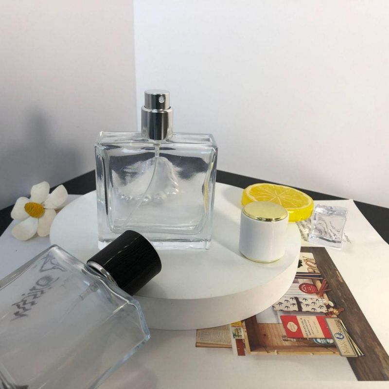 50ml Clear Glass Bottle Perfume Luxury Refillable Transparent Fragrance Spray Glass Perfume Bottle