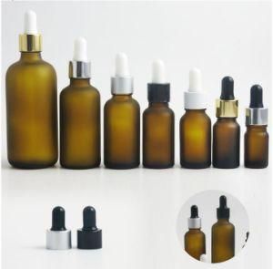 5ml, 10ml, 15ml, 20ml, 30ml, 50ml, 100ml Dropper Matted Amber Essential Oil Bottle