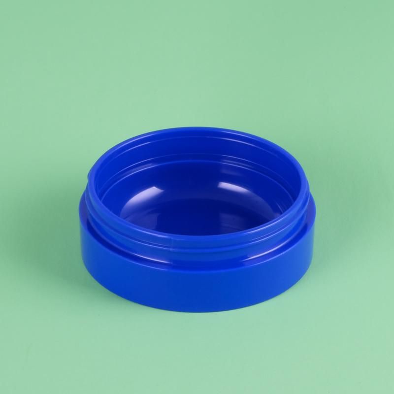 Professional Heart Shaped blue Color Custom Surface Treatments Loose Powder Container