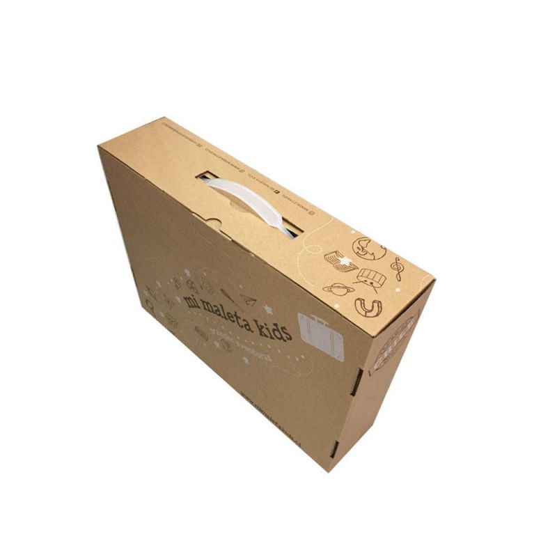 Corrugated Suitcase Carton Box with Handle