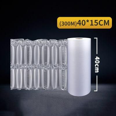 400mm Width Packing Fiim Inflatable Buffer Air Cushion Wrap 2 Tube Roll