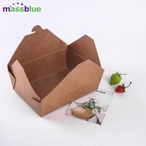 Food-to-Go Box Disposable Logo Print Paper Food Box Packaging