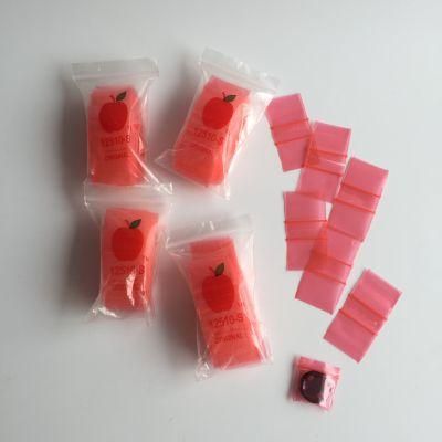 Factory Hotsale Small 1010 Transparent Mini Apple Ziplock Bags with Apple Brand