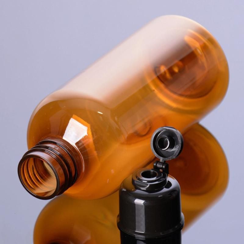 in Stock 100ml 200ml 300ml Body Lotion Bottle Plastic Pet Shower Gel Shampoo Toner Pump Bottles with Flip Top Cap