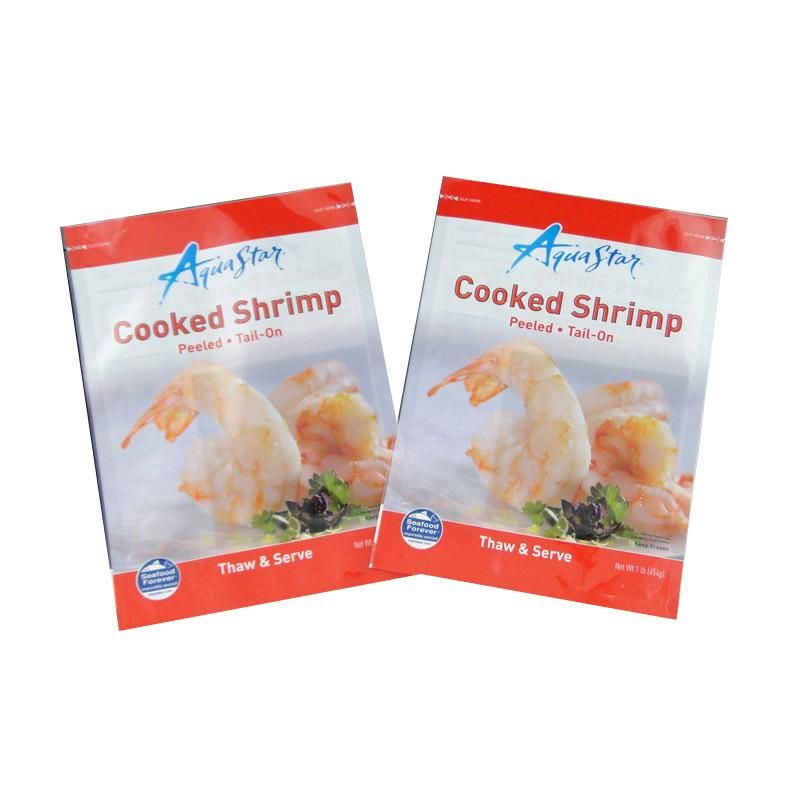 Food Grade Printing Plastic Vacuum Frozen Packaging Bag for Seafood