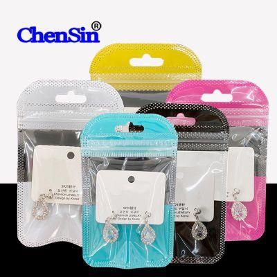 Clenr Pink Cute Plastic Pouch Gift Zipper Bag