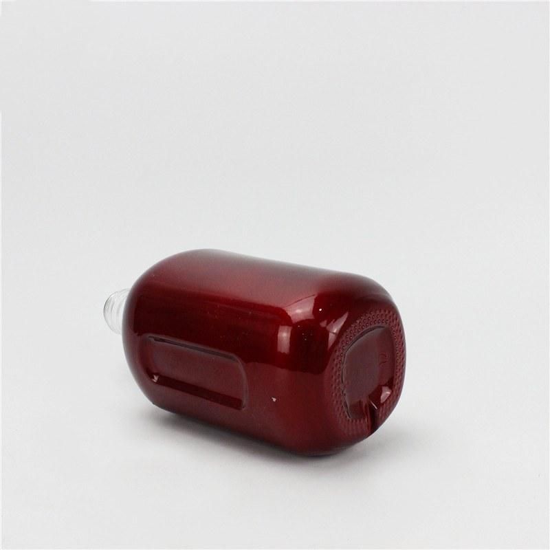 Factory Price Wholesale Glass Jar Whiskey Glass Pot Belly Red Wine Bottle