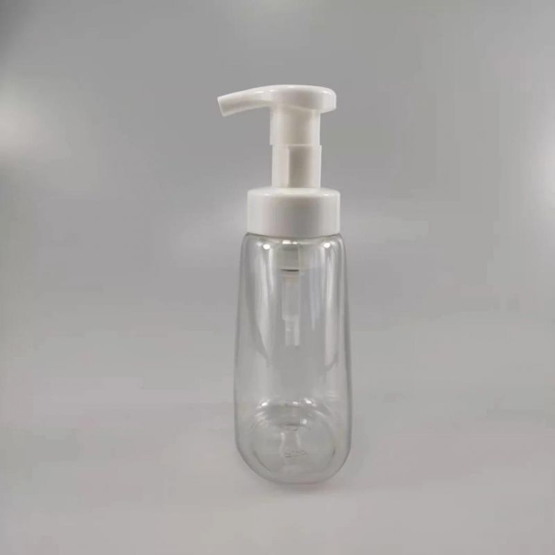 300ml Cone Pet Facial Cleanser Press Bottle Hand Sanitizer Container Plastic Foam Bottle