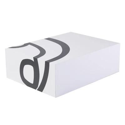 White Cardboard Box with Black Logo Printing