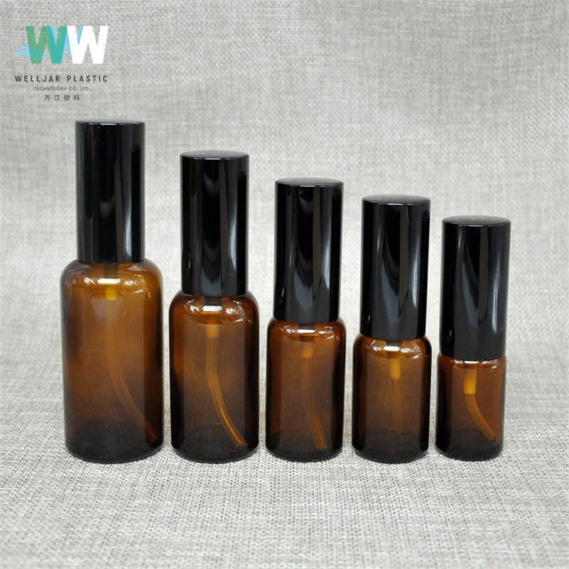 15ml Cosmetic Perfume Dispensing Glass Bottle with Plastic Lotion Pump