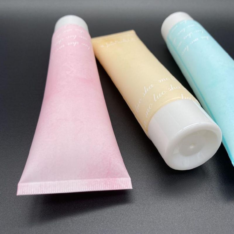 Empty Refillable Squeeze Soft Body Lotion Tube Container Custom Print Cosmetic Skincare Body Cream PE Plastic Packaging