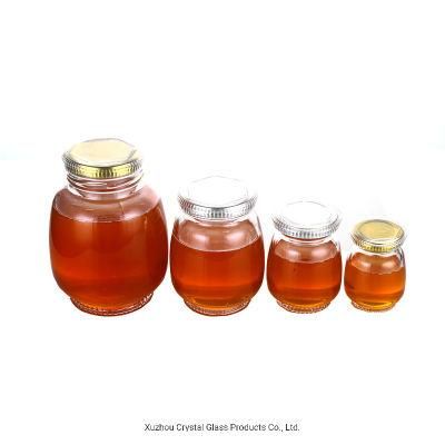 Customize Capacity Round Glass Honey Jar with Lid