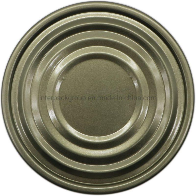 Wholesale Tinplate Lid 300# 72.9mm Normal Bottom Tin Lid for Food Can