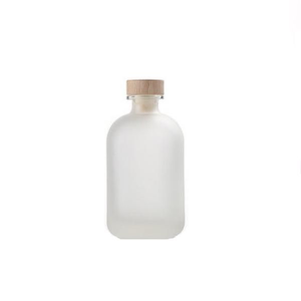 250ml 350ml 500ml Round Short Beverage Juice Water Whiskey Glass Bottle with Cork