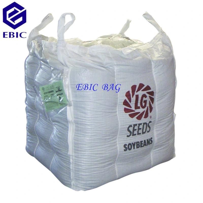 PP Flecon Building Sand Baffle Cubicon Super Sack Ton Jumbo Bulk FIBC Q Ventilated Firewood Fertilizer Cement Packing Woven Big Bag