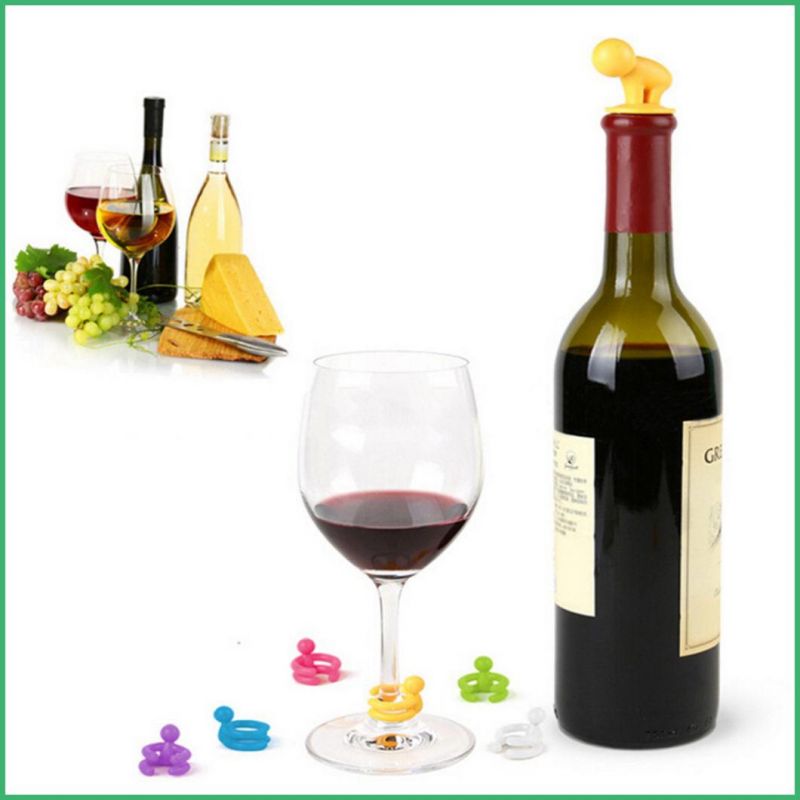 Hot-Selling High Quality Silicone Wine Bottle Stopper for Gift Drinking Wine Bottle Cap