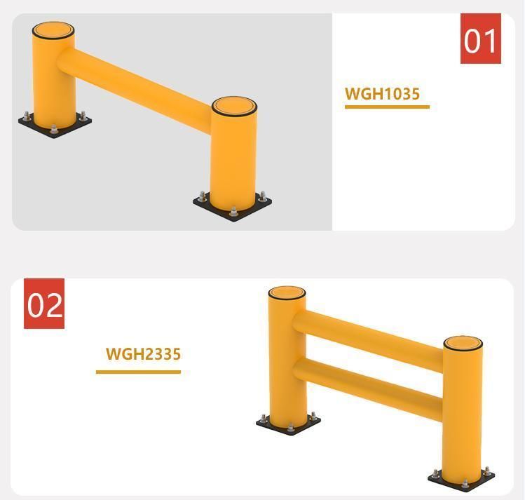 Flexible Barrier Bar Rack Safety Barrier Protection From Vehicle Impacts