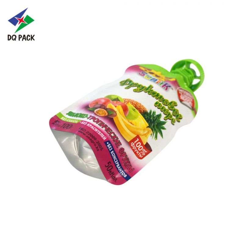 Custom Printing Doypack Food Grade Juice Packaging Pouch Baby Food Pouch with Spout