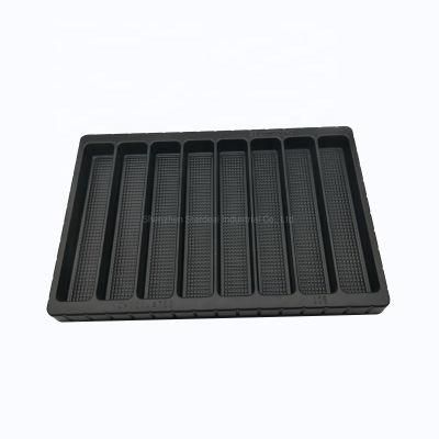 OEM Black PS Disposable Blister Plastic Chocolate Packaging Trays