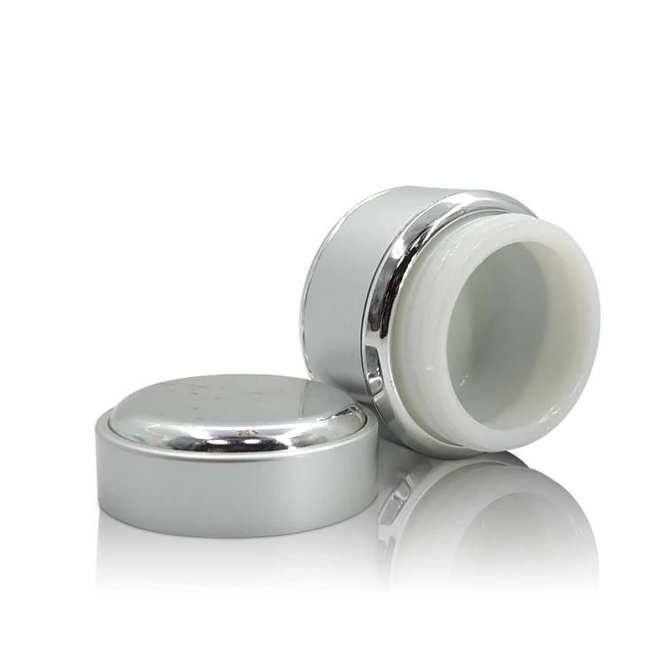 30g 50g Aluminum Plastic Silver Jar for Cosmetic (SKH-1449)