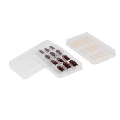 Customized Blister Clear Transparent Plastic Acrylic False Nail Tips Tray