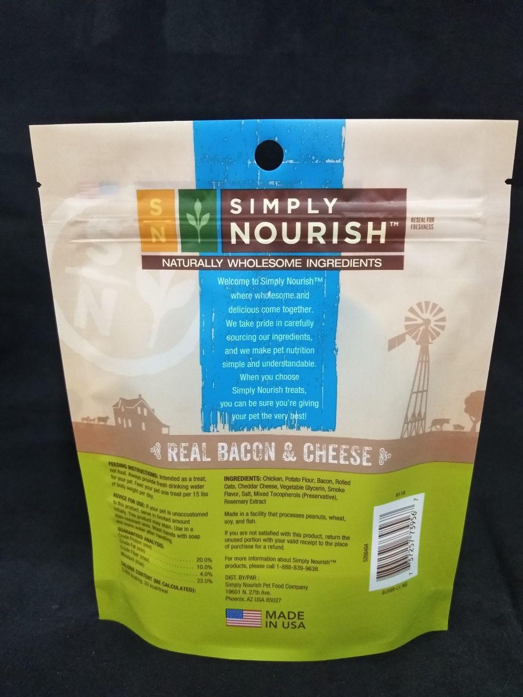 Moisture-Proof High Barrier Plastic Pet Food Packing Reclosable Vertical Bags