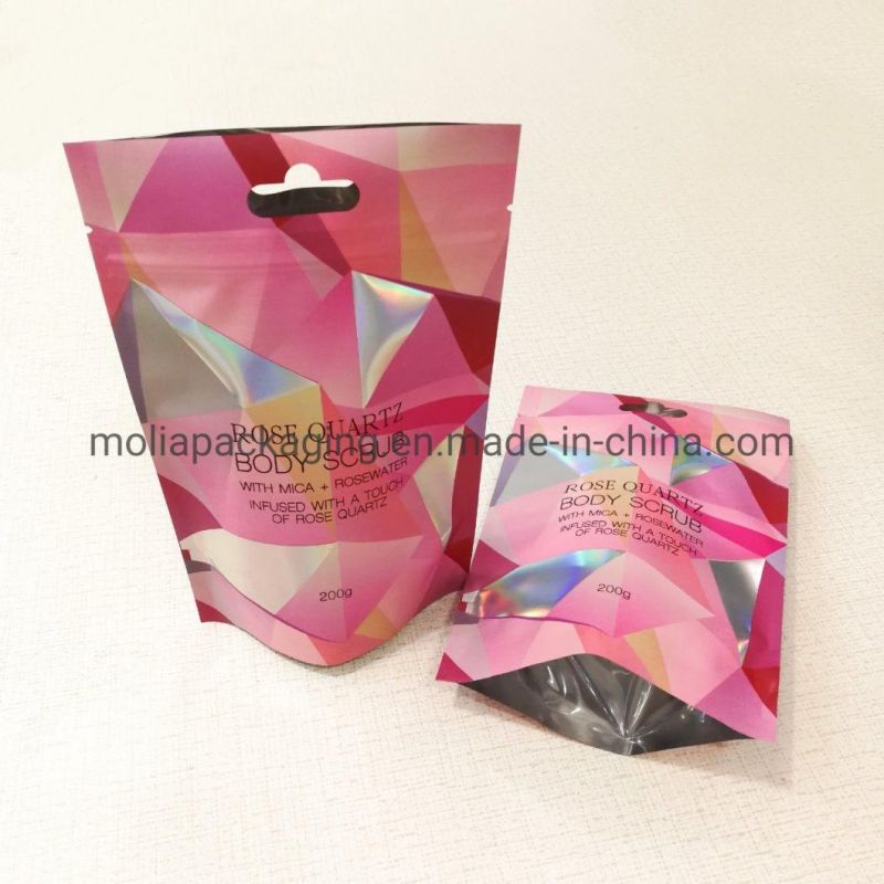 Aluminum Foil Zip-Lock Bags Stand up Pouch Matt Color with Logo Printed Laminated Foil Doypack Coffee Tea Packaging Bags with Zipper