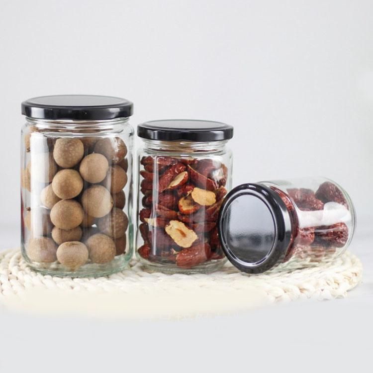 Small 100ml Empty Round Jam Food Storage Glass Jar Glass Storage