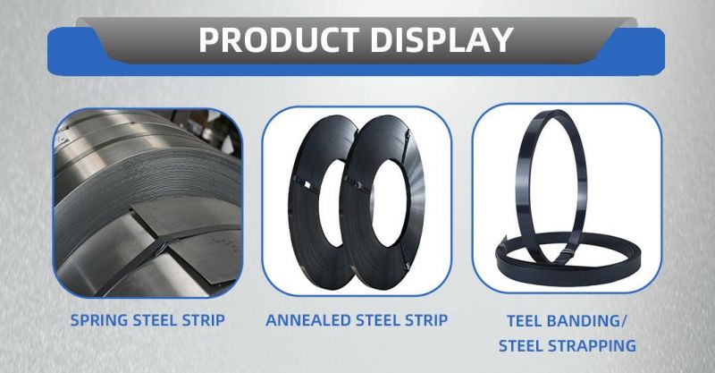 Cold Rolled Black Packaging Blue Tempered Steel Strapping