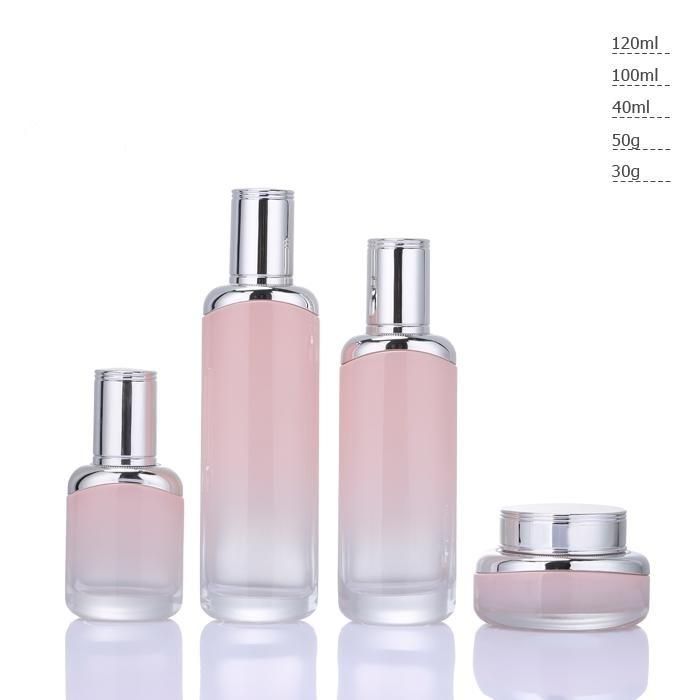 Ll20 Promotional Empty Cosmetic Cream L Glass Bottle Packaging Set Have Stock