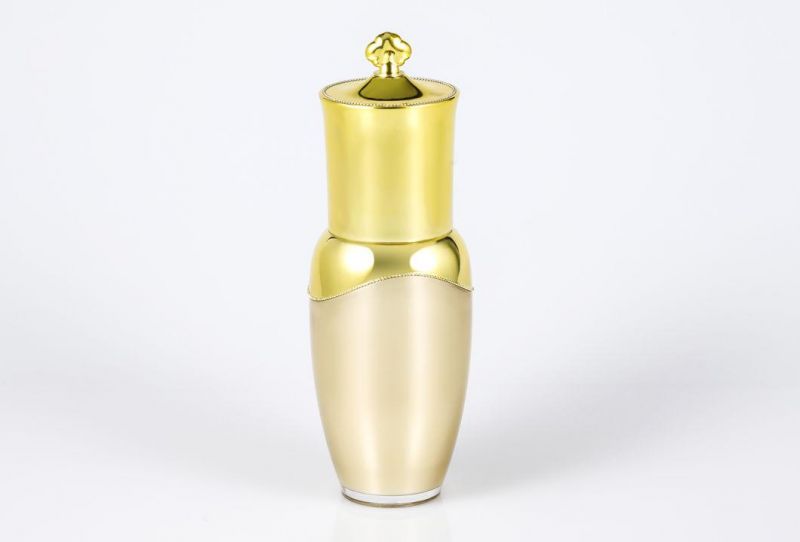 in Stock Hot-Sale 80ml Gold Luxury Empty Acrylic Cream Bottle