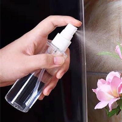 in Stock 100ml Clear Pet Plastic Medical Alcohol Skin Antibacterial Disinfectant Spray Bottle