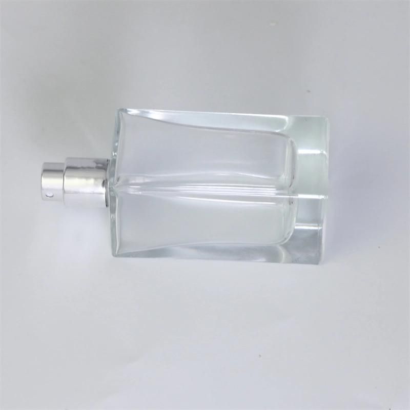 Factory Price Low MOQ Parfum Bottle 50ml Square Glass Perfume Bottles for Men