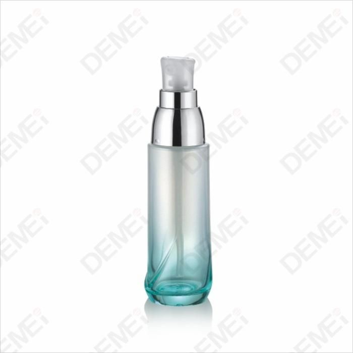 Demei 40/100/120ml 30/50g Cosmetic Skin Care Packaging Special Toner Lotion Glass Bottle and Cream Jar Series with Special Silver Cap