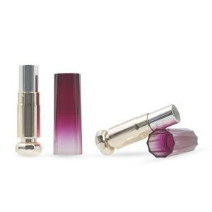 as Plastic Luxury Acrylic Lip Glaze Cosmetic Packaging Electroplating Cap Lipsticks Case