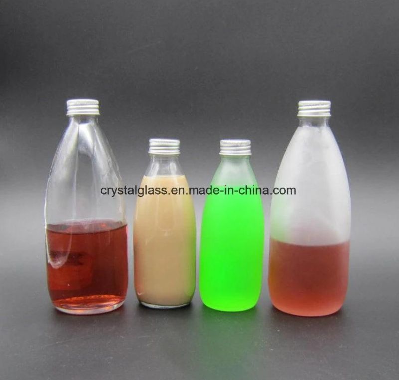 Round Light Bulb Beverage Glass Bottle