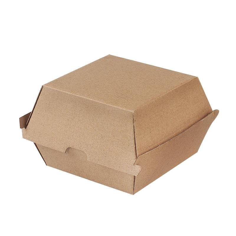 Hamburger Box Take Away Kraft Emballage Custom Size and Logo Printing Box