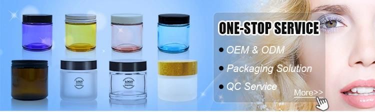 Luxury Eco Friendly Biodegradable 5g 15g 30g Clear Amber Face Glass Cream Cosmetics Packaging Containers for Skin Care