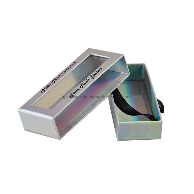 Custom Logo Luxury Eyelash Packaging Box with PVC Window