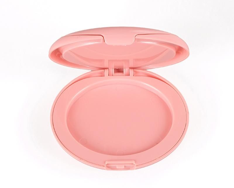 Pink Cute Pressed Powder Empty Cosmetic Powder Compact Case Make up Case with Mirror Compact Round Powder Box