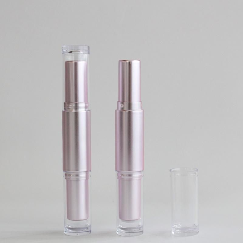 Custom Empty Double Sided Dual White Lipstick Tubes Lip Packaging