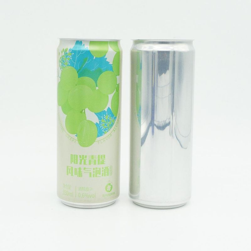 Sleek 330ml Aluminum Cans for Grape Juice Drinks