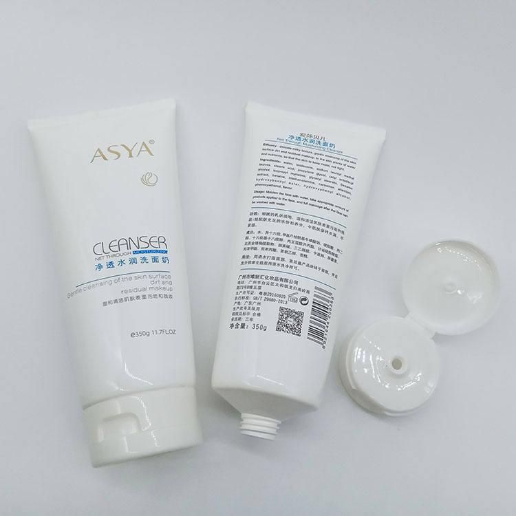 Cosmetic Tube Plastic Packaging Materials Facial Cleanser with Customized Cover