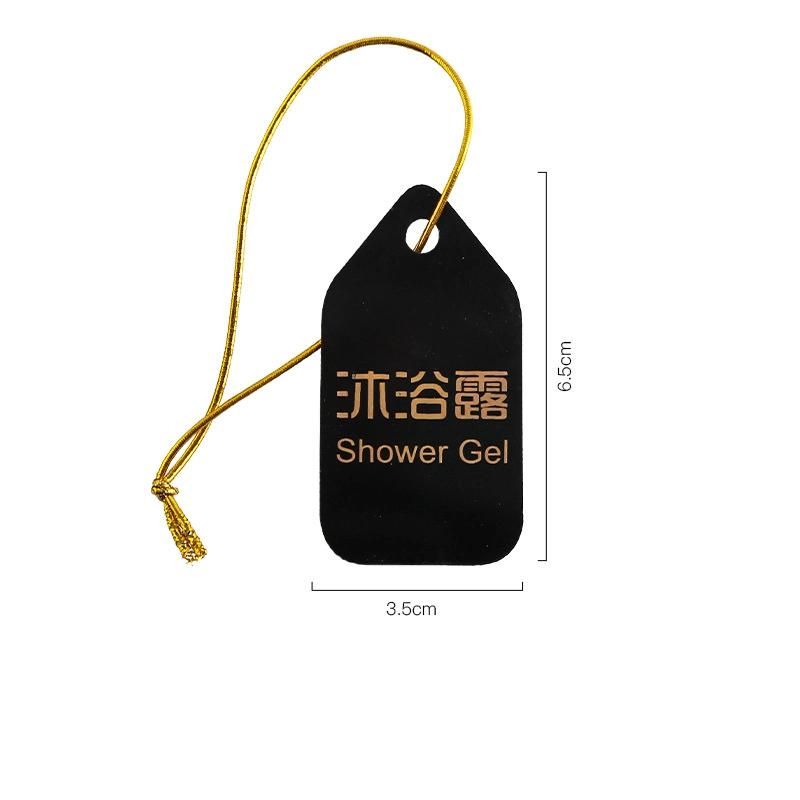Custom Simple Hotel Club Emulsion Hang Label for Shower Gel