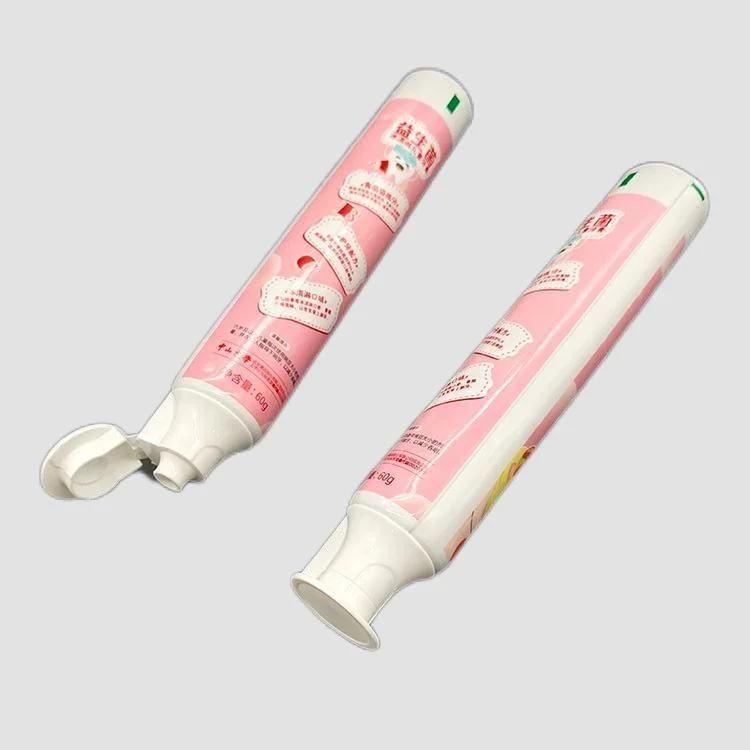 Custom Printing Plastic Empty Facial Cleanser Tube Flip Top Lid Cosmetic Tube Package