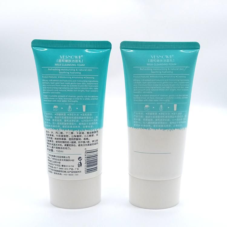 Containers Face Wash Cleansing Foam Plastic Tube with Screw Cover