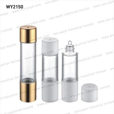 15ml 30ml Best Selling Empty Acrylic Lotion Pump Clear Bottle with Inner PP Bottle for Free Sample