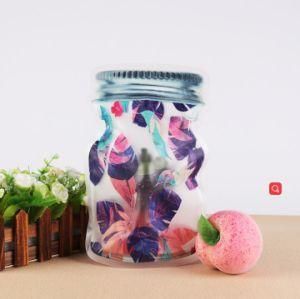 2020 Reusable Stand-up Mason Jar Bags Plastic Ziplock Mason Jar Pouch with Zipper