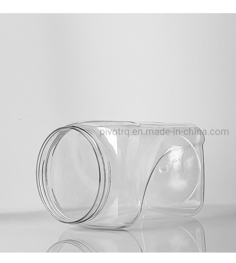 2800ml 95oz Large Capacity Food Plastic Jar Pet Packaging Cans Jars with Carrying Cap